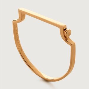 MONICA VINADER Signature Thin Bangle 18k Gold Vermeil, BN WITH BOX, Small, $425